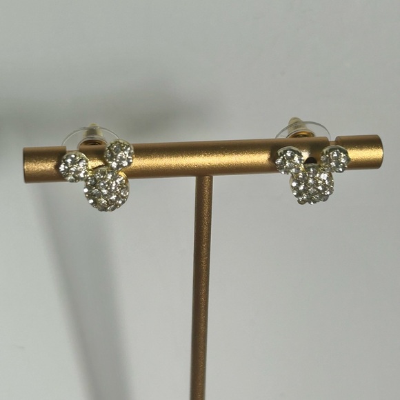 Rhinestone Encrusted Mickey Mouse Earrings. New. - Picture 3 of 4